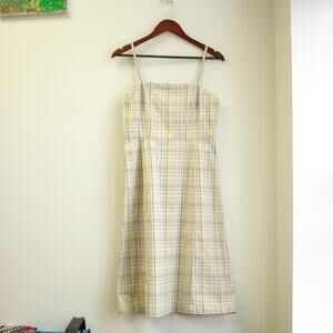 J. Crew Pastel Plaid Oversized Mini A-Line Dress Size 8